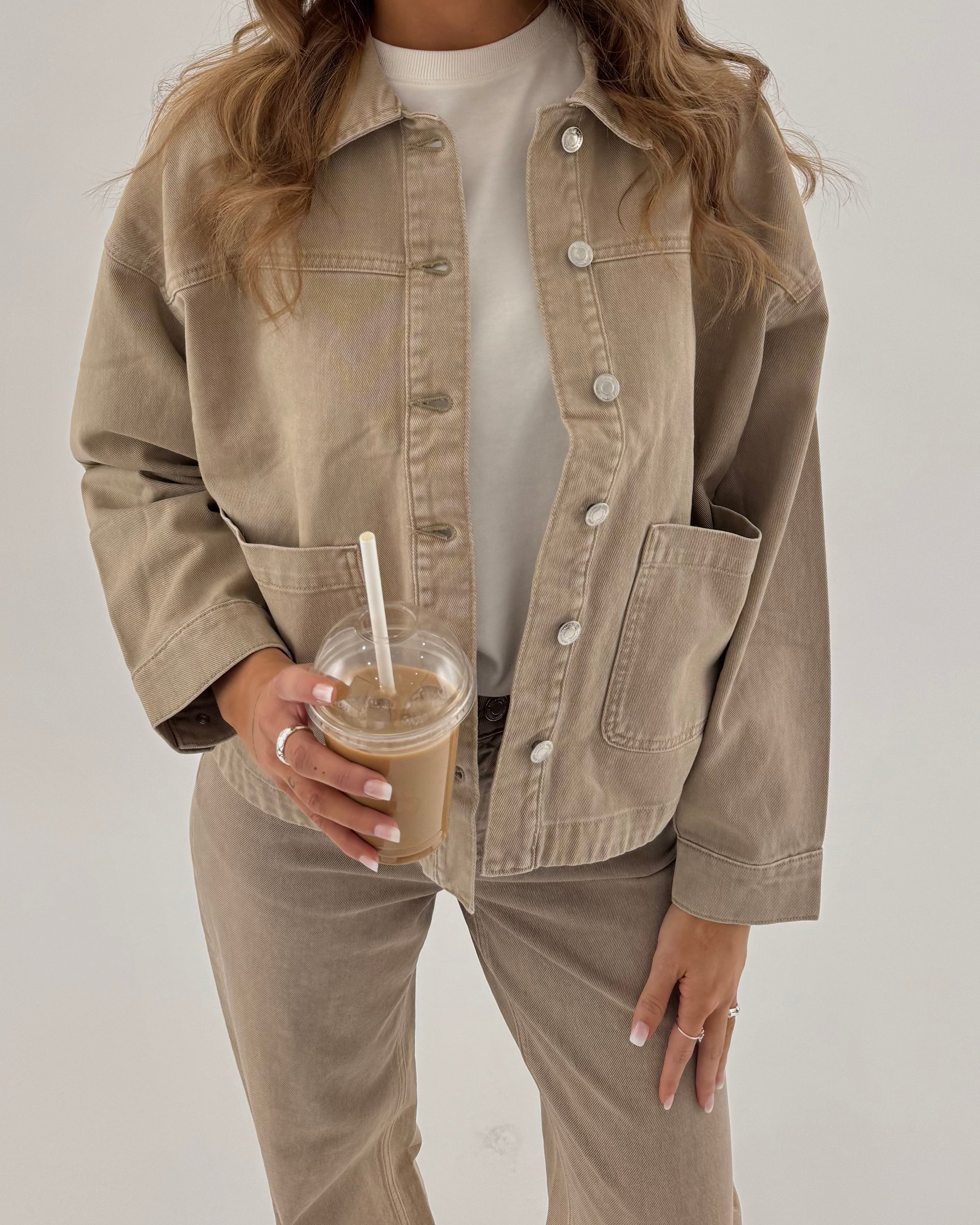 VMJAMIE Denim Jacket - Silver Mink